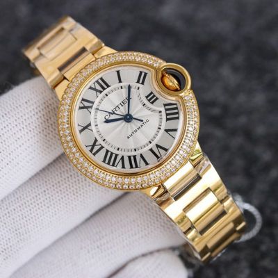 TW Factory Cartier 33*10MM NH05 Movement Sapphire Fisheye Glass Watch